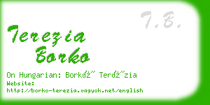 terezia borko business card